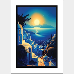 Santorini, Greece Posters and Art